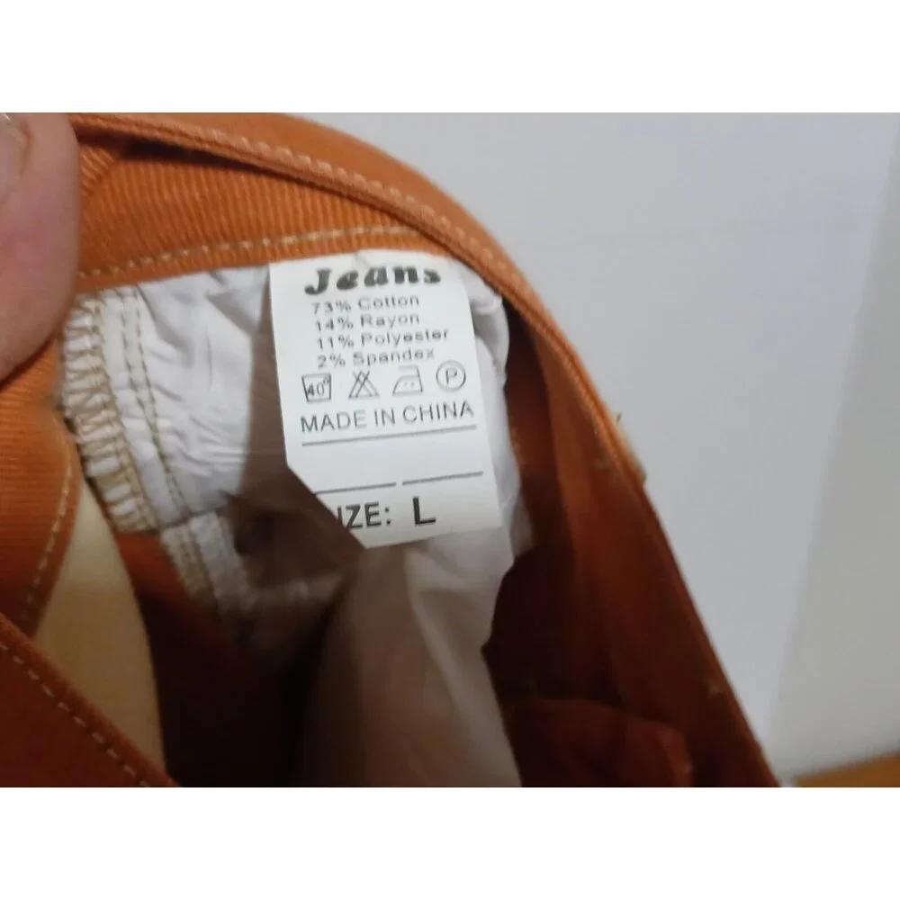 vamberfia Patchwork Stretch Size Large  32X29 jeans - Picture 4 of 7